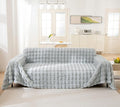 VM VOUGEMARKET Thick Faux Rabbit Fur Couch Cover 1-Piece Non-Slip Warm Soft by VMVOUGEMARKET