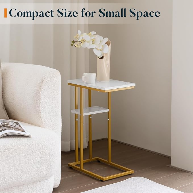 Yoobure C Shaped End Table, Side Table - Image 4