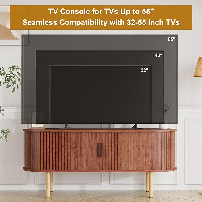 GarveeHome 47.2" TV Stand, Modern TV Console Table - Image 6