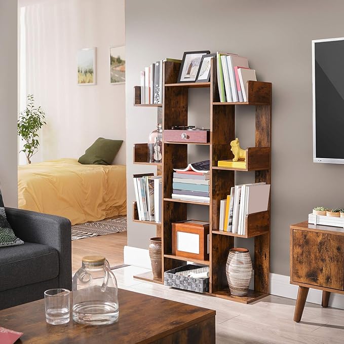 VASAGLE 6-Tier Bookshelf, Tall Display Shelf, Freestanding Storage Shelf - Image 8