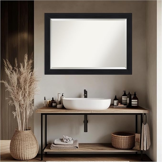 Amanti Art Black Bathroom Mirror - Image 4