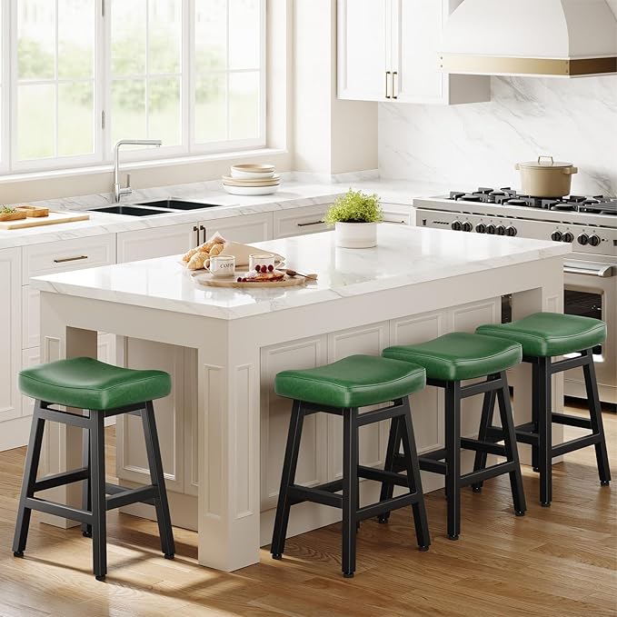 Counter Height Bar Stools Set of 3, 24 Inch Barstools - Image 7