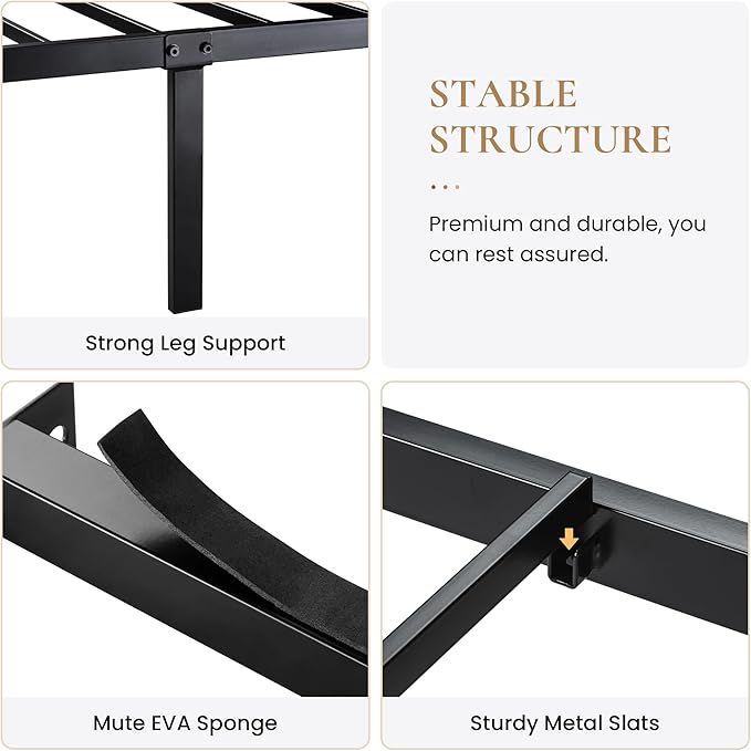 SHA CERLIN Full Size Bed Frame - Image 6