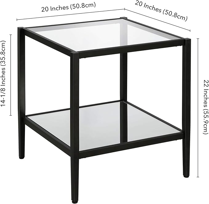 Henn&Hart 20" Wide Square Side Table - Image 10