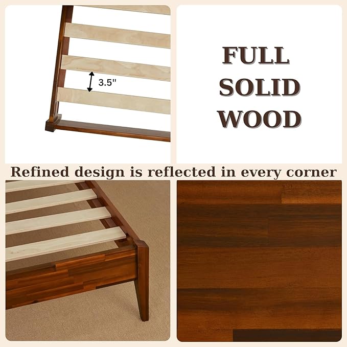 Bme Selina Wood Platform Bed Frame - Image 5