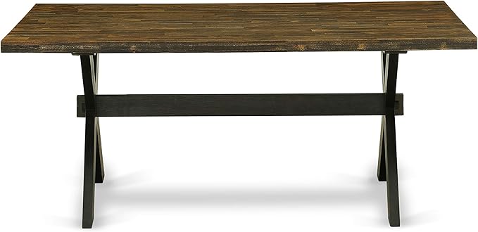 East West Furniture X677MZ650-6 6 Piece Kitchen Table Set Contains a Rectangle - Image 6