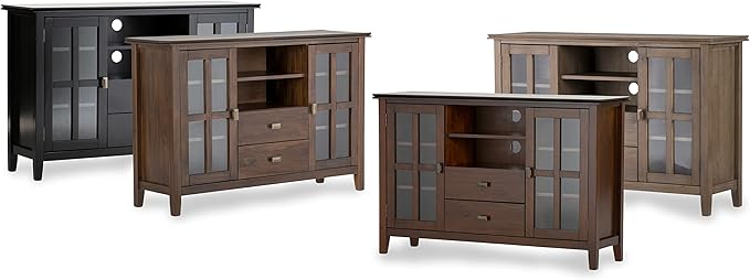 SIMPLIHOME Artisan SOLID WOOD 53 Inch Wide Transitional TV Media Stand in - Image 10