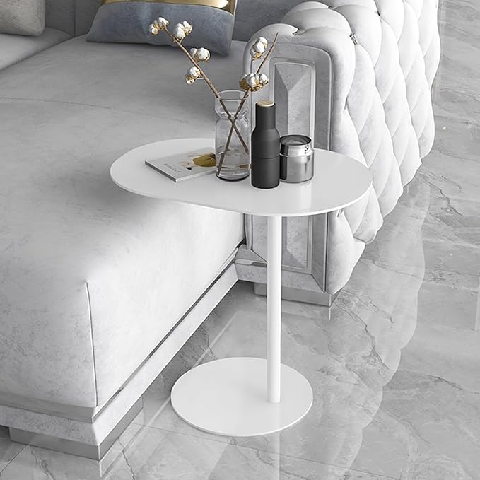 C-Shaped Side Table, Iron End Table - Image 4
