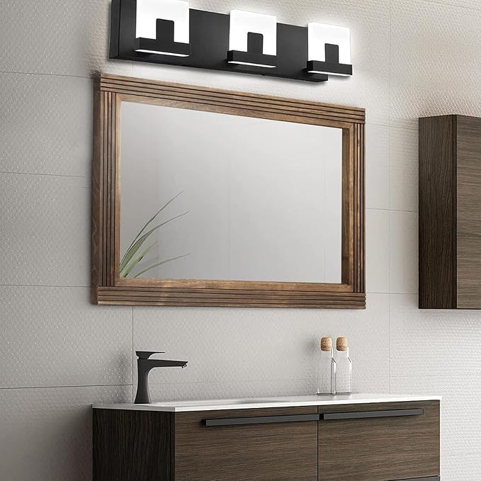 YOSHOOT Hand-Made Wooden Spliced Wall Mirror - Image 3