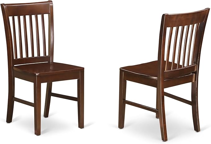 East West Furniture HBNF3-MAH-W 3 Piece Dining Set Contains a Round Dining Room - Image 4