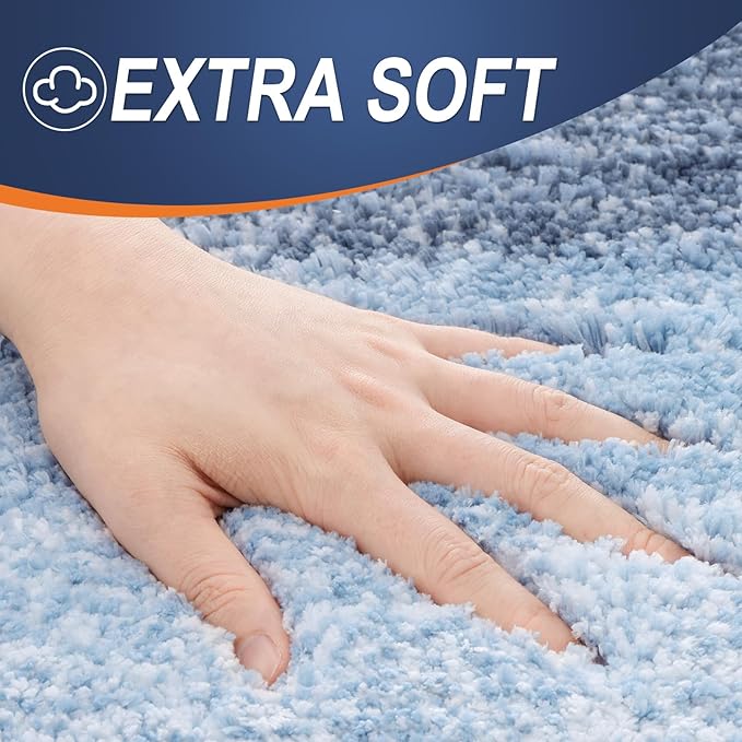 OLANLY Bathroom Rugs Mat 40x32, Extra Soft Absorbent Microfiber Bath Rugs - Image 2