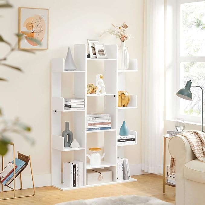 VASAGLE Bookshelf, Tree-Shaped Bookcase - Image 4