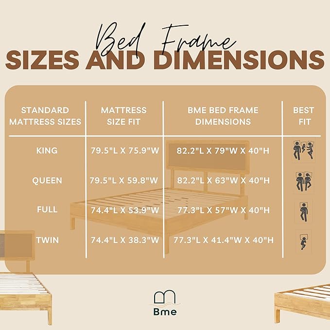 Bme Nipe King 14 Inch Bohemian Bed Frame - Image 8