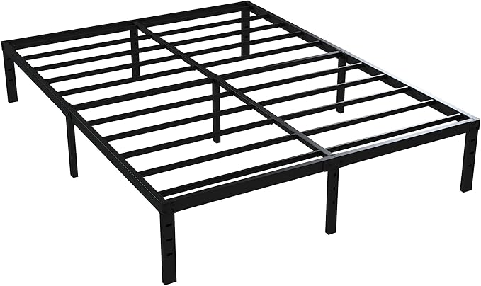 16 Inch Full Size Bed Frame No Box Spring Need, Metal Platform Full Bed Frames - Image 9