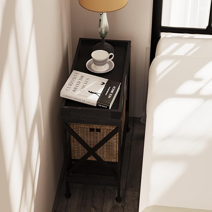 Narrow Side Table, Slim End Table - Image 6
