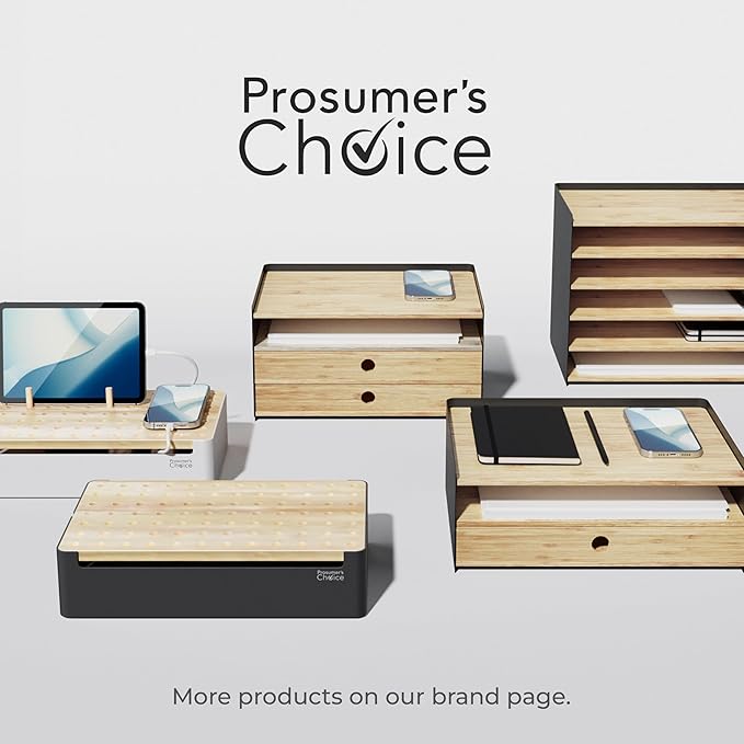 Prosumer's Choice 3-Tier Bamboo Desk Organizer - Image 7