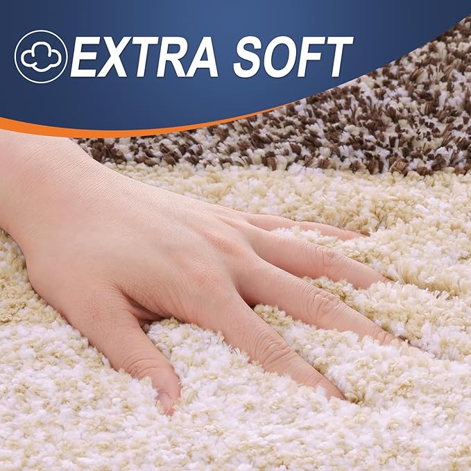 OLANLY Bathroom Runner Rugs 70x24, Extra Soft Absorbent Microfiber Bath Rugs - Image 2