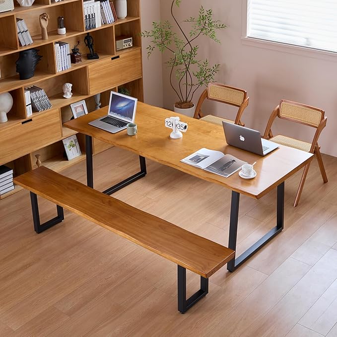 Solid Wood Administrative Computer Desk - Image 5