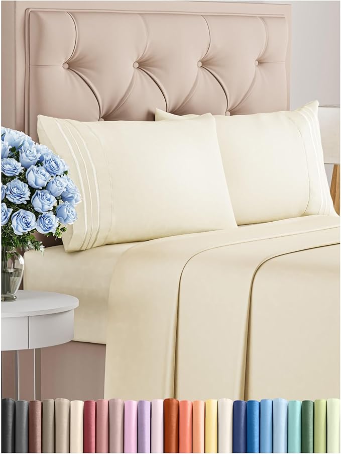 Cal King Size 4 Piece Sheet Set by CGKUnlimited