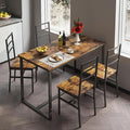 5-Piece Dining Table Set with 4 Chairs, 47.2" Kitchen Table Chairs Set of 4 by Unknown