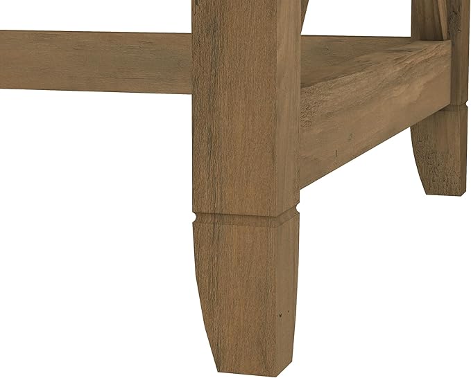 Bush Furniture Key West 60W Modern Farmhouse L Shaped Desk in Reclaimed Pine | - Image 6