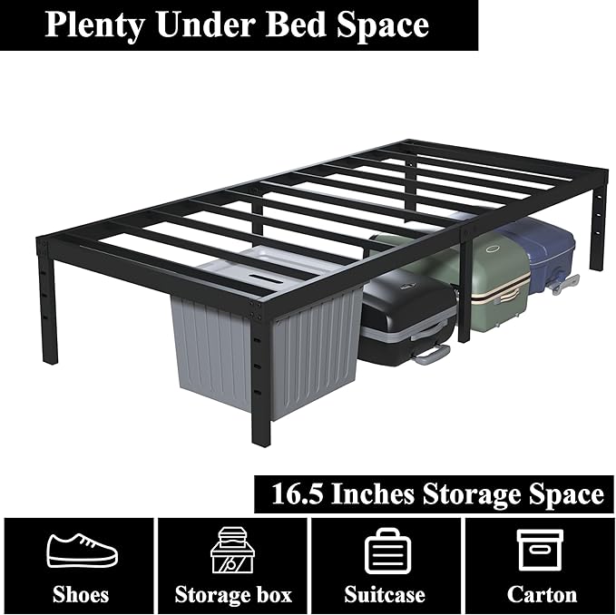 18 Inch Twin XL Bed Frames, Metal Platform Twin XL Bed Frame - Image 6