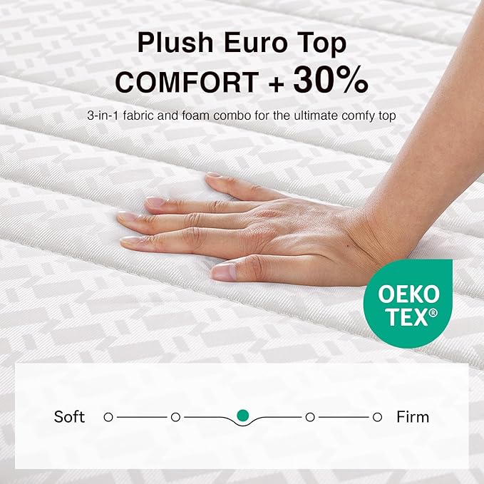 Novilla King Size Mattress, 10 Inch King Mattresses in a Box - Image 2