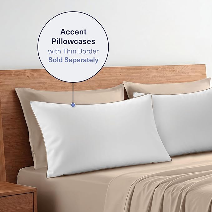 Kickoff Viscose Bamboo Sheets Queen Size 4-pc 100% Organic Bamboo Viscose Bed - Image 9