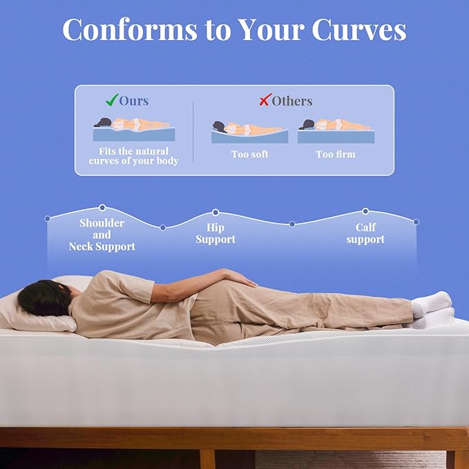 OhGeni Cooling 4 inch Dual Layer King Mattress Topper, 2 inch Cooling Gel - Image 5