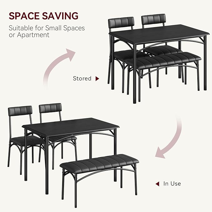 Garvee Dining Table Set for 4, Kitchen Table - Image 7
