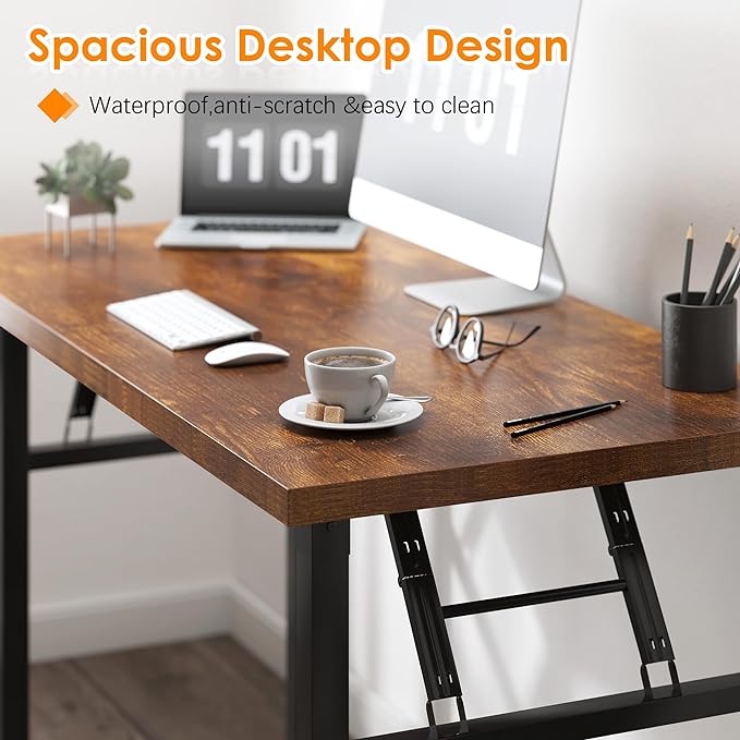 Need Folding Desk, 54 inch Large Computer Desk - Image 5