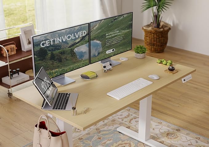 Seang Electric Standing Desk Adjustable Height, 48 x 24 Inch Sit Stand Desk - Image 5