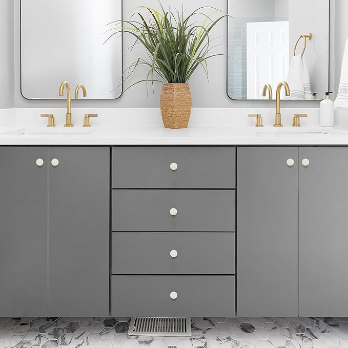 Ravinte 25 Pack Drawer Pulls 1-1/4 Inch Kitchen Cabinet Knobs Solid Round - Image 7