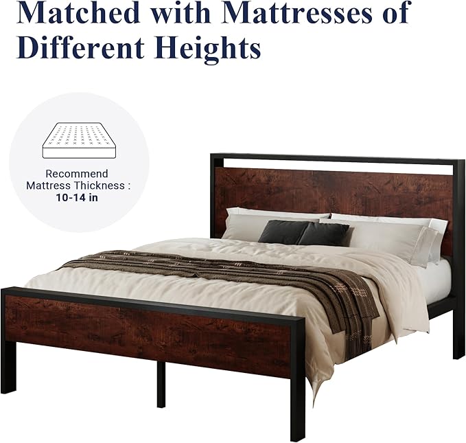 Allewie Full Size Platform Bed Frame - Image 7