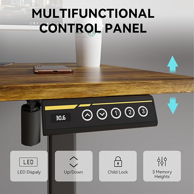 Electric Standing Desk Adjustable Height Stand Up Desk Ergonomic Sit Stand Desk - Image 5