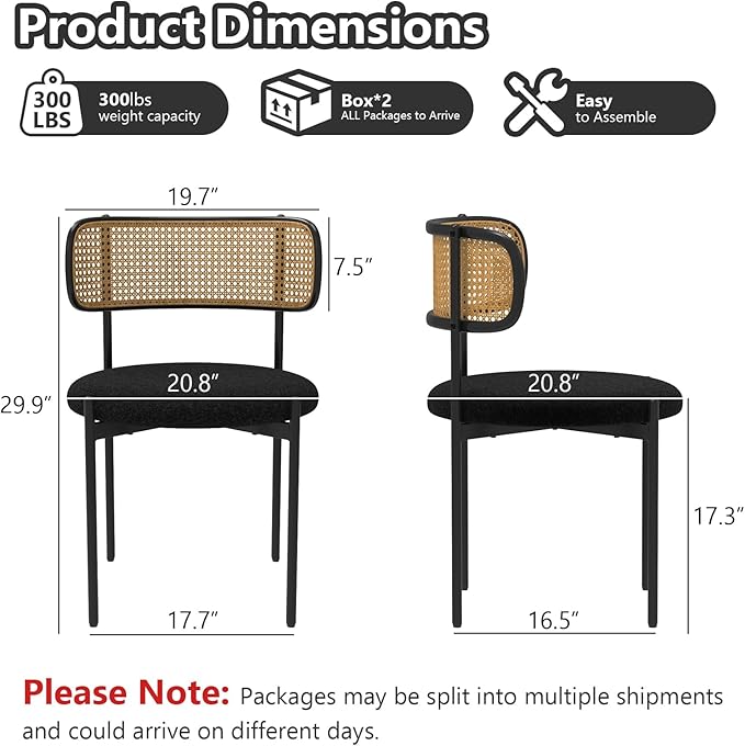 Mid Century Modern Dining Chairs Set of 4 - Image 2