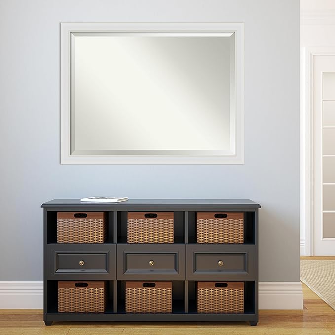 Amanti Art White Bathroom Mirror - Image 5