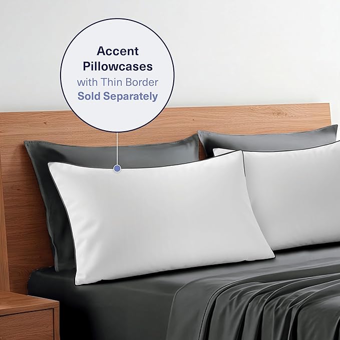 Kickoff Viscose Bamboo Sheets Twin XL Size 3-pc 100% Organic Bamboo Viscose Bed - Image 9