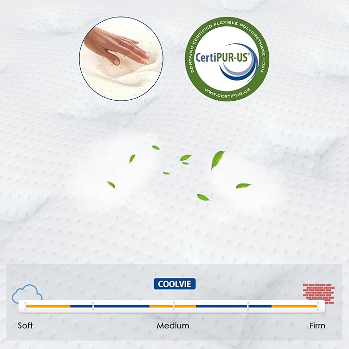 Coolvie Twin Mattress, 10 Inch Twin Size Hybrid Mattress, Individual Pocket - Image 4