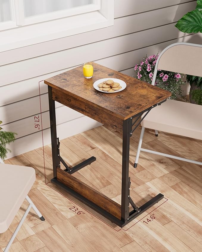 Tatub Folding TV Tray Table, Small Sofa-Side Laptop Desk - Image 8