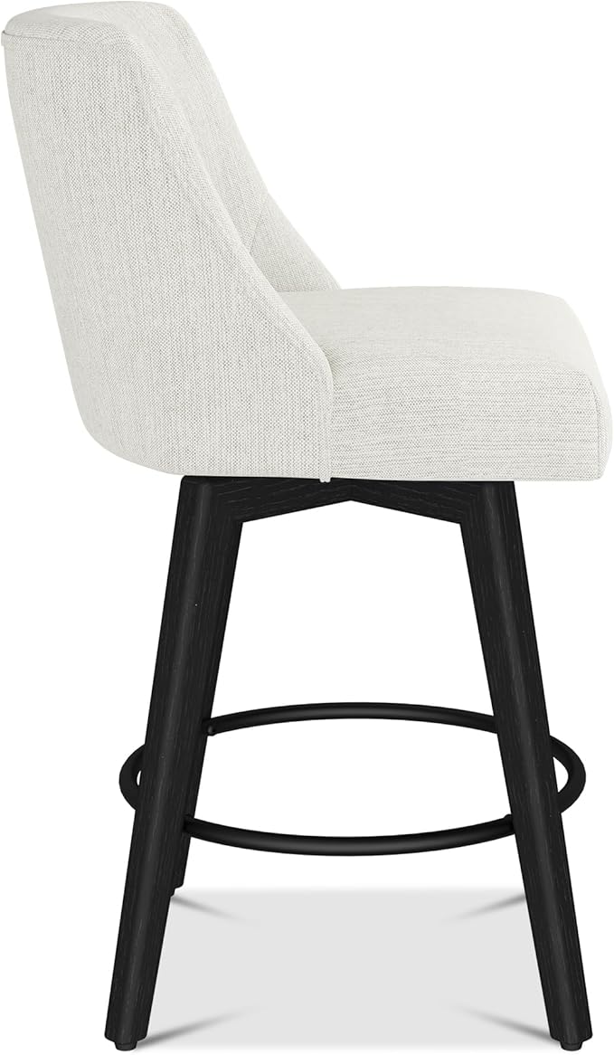 Counter Height Bar Stools Set of 6, Modern Swivel Barstools - Image 7