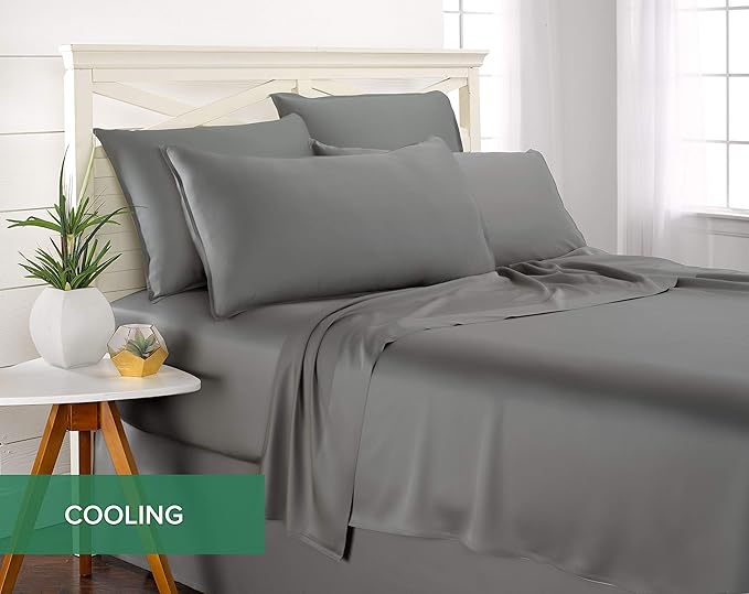 King Sheets by Pure Bamboo, Genuine 100% Organic Viscose Derived from Bamboo - Image 5