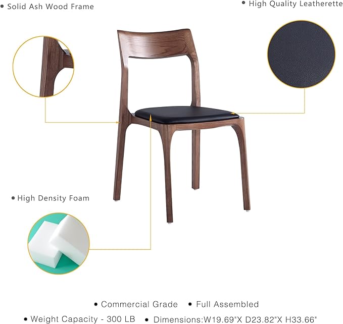 Manhattan Comfort Moderno Stackable Dining Chairs - Image 5