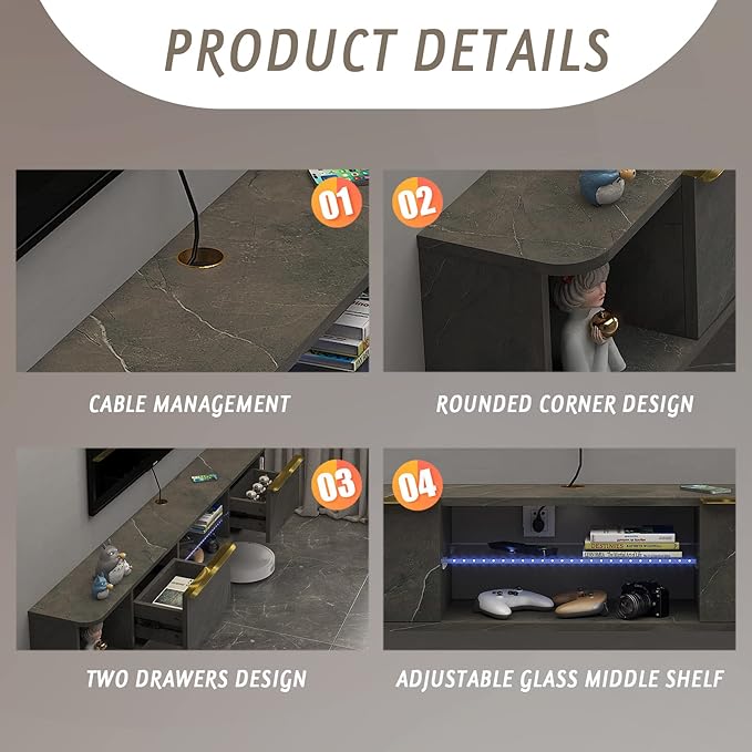 Pmnianhua LED Floating TV Stand - Image 7