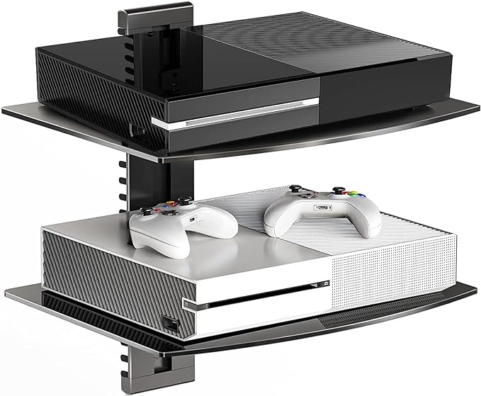 Suptek Glass Floating Shelves, TV Wall Mount by suptek