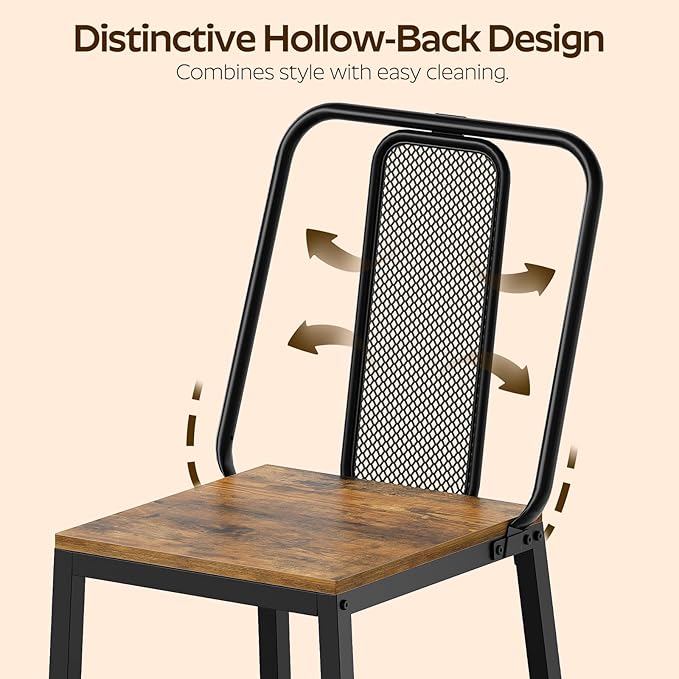 Dining Chairs Set of 4, Wooden Kitchen Chairs, Farmhouse Dining Chairs - Image 4