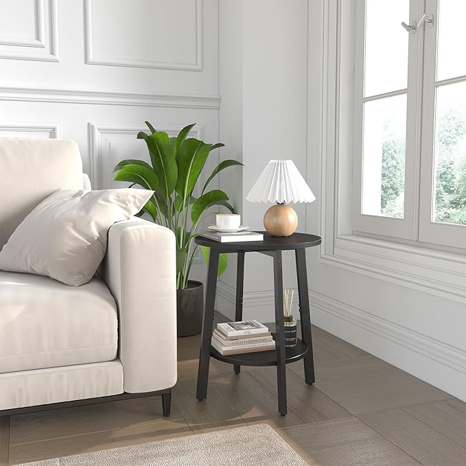 Side Table Set of 2, Small Round End Table - Image 5