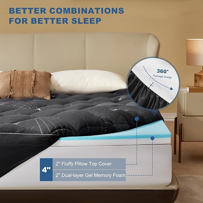 Bedlore 4-Inch Twin XL Mattress Topper - Image 5