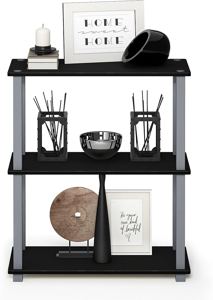 Furinno Turn-S-Tube 3-Tier Compact Multipurpose Shelf Display Rack - Image 4