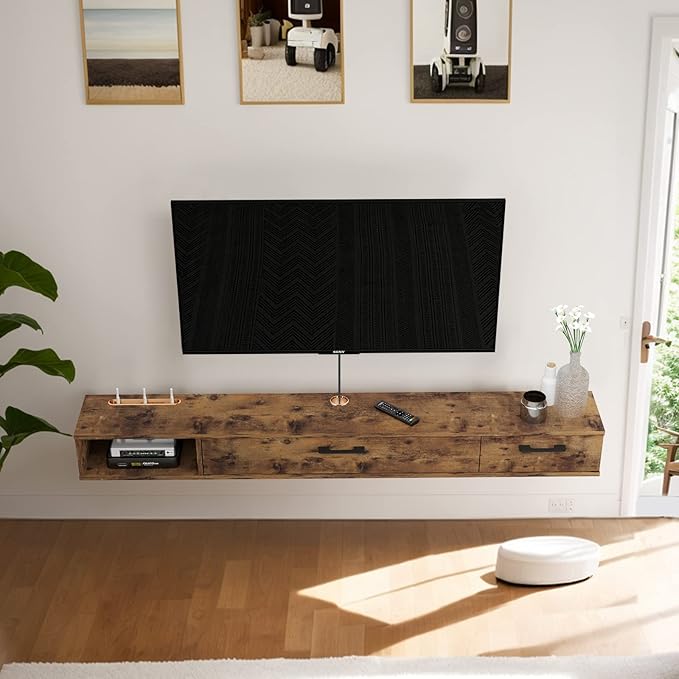 Pmnianhua Farmhouse Floating TV Stand - Image 3